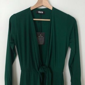 Brand new Reformation Aria dress emerald green